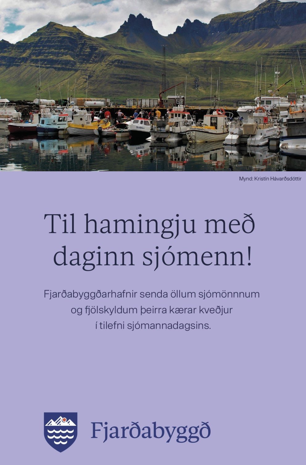 Kveðja frá Fjarðabyggðarhöfnum